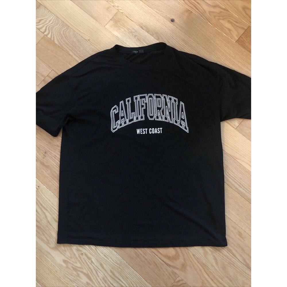 California West Coast SHEIN‎ Womens Super Soft Medium Black Short Sleeve T
